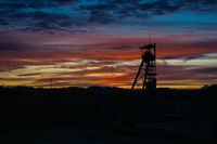 Sonnenaufgang F&ouml;rderturm Industriefotografie Ruhrgebiet Bergbau Fotograf Castrop Rauxel TFP Shooting Pottblitz