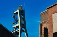 Zeche Ewald Hoheward F&ouml;rderturm Industriefotografie Ruhrgebiet Bergbau Fotograf Herten TFP Shooting Pottblitz