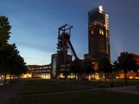 Nordsternpark F&ouml;rderturm Industriefotografie Ruhrgebiet Bergbau Fotograf Gelsenkirchen TFP Shooting Pottblitz Nachtfotografie